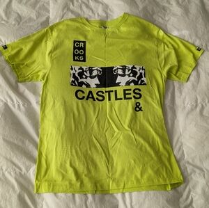 Crooks & Castles Neon Yellow Graphic Tee